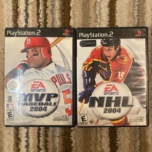 EA Sports Bundle - NHL04 & MVP Baseball - PS2